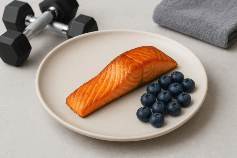 saumon et myrtilles : 2 aliments pour la récupération musculaire